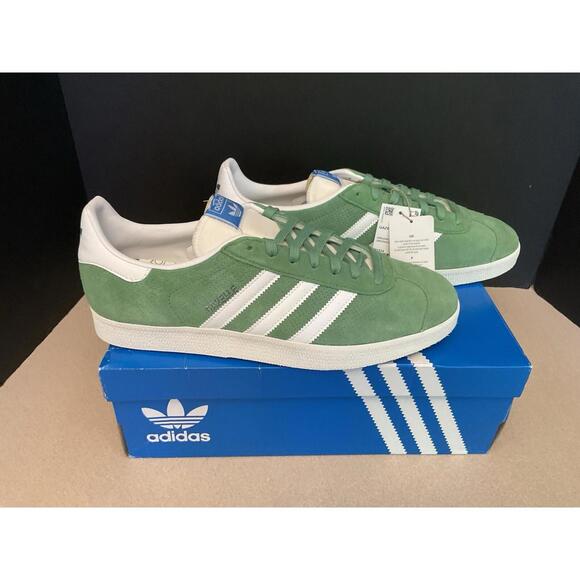 New! Mens Adidas Originals Gazelle Green Athletic Size 12